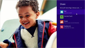 windows 8 share charm screenshot