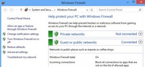 windows 8 firewall - helps protect your computer against illegal access