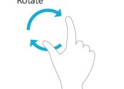 windows 8 rotate gesture in action